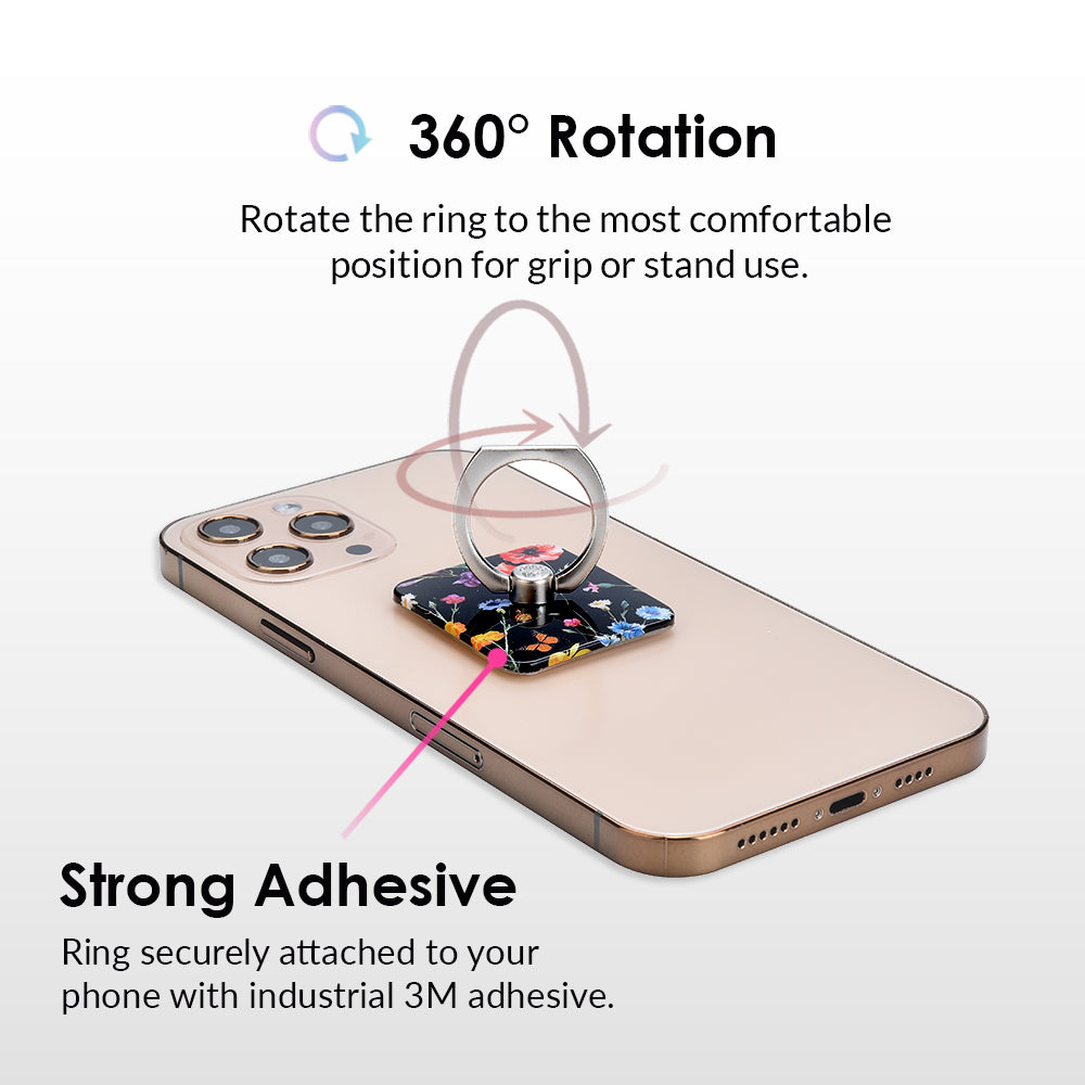 Black Wildflower Phone Ring