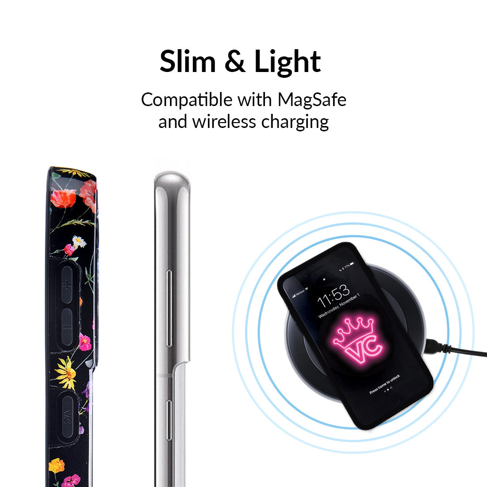 Black Wildflower Samsung Case