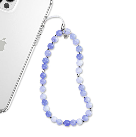 Blue Opal Phone Charm