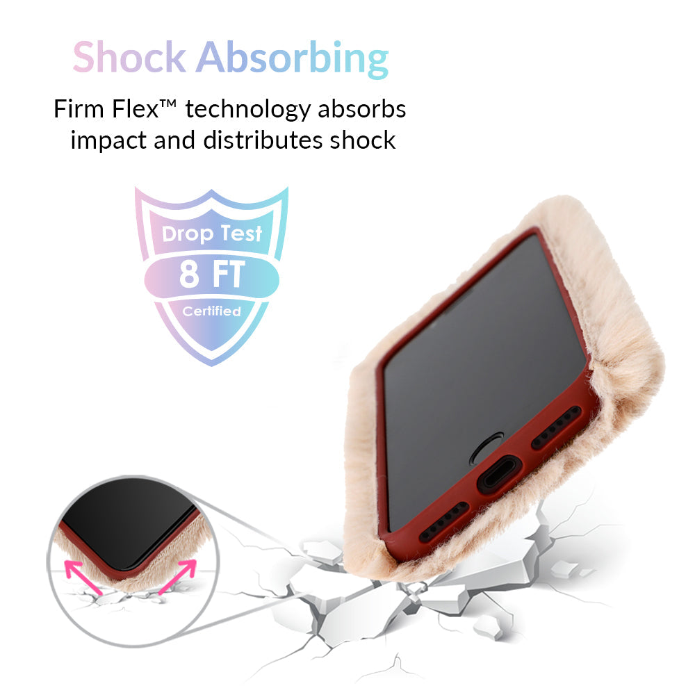 Beige Faux Fur iPhone Case