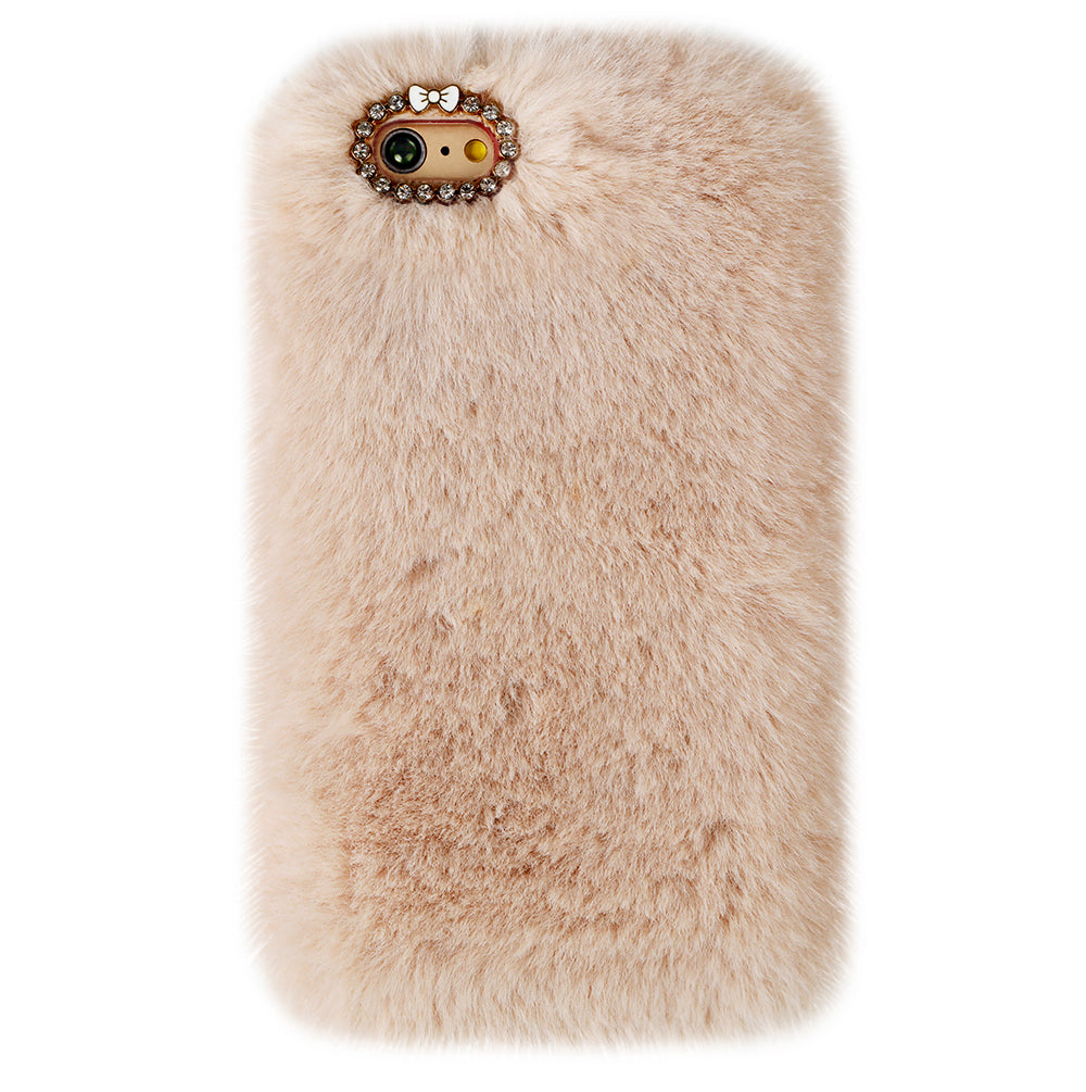 Beige Faux Fur iPhone Case