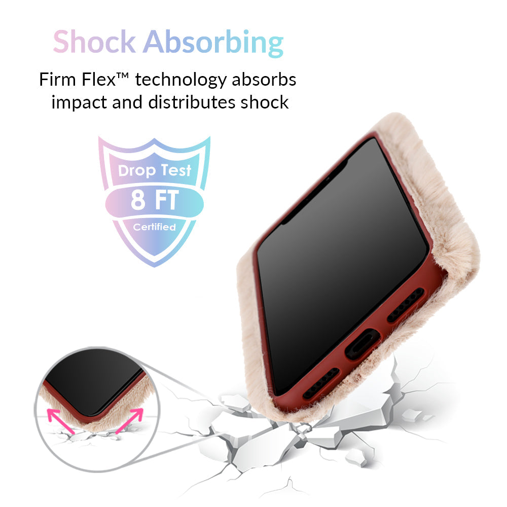 Beige Faux Fur iPhone Case