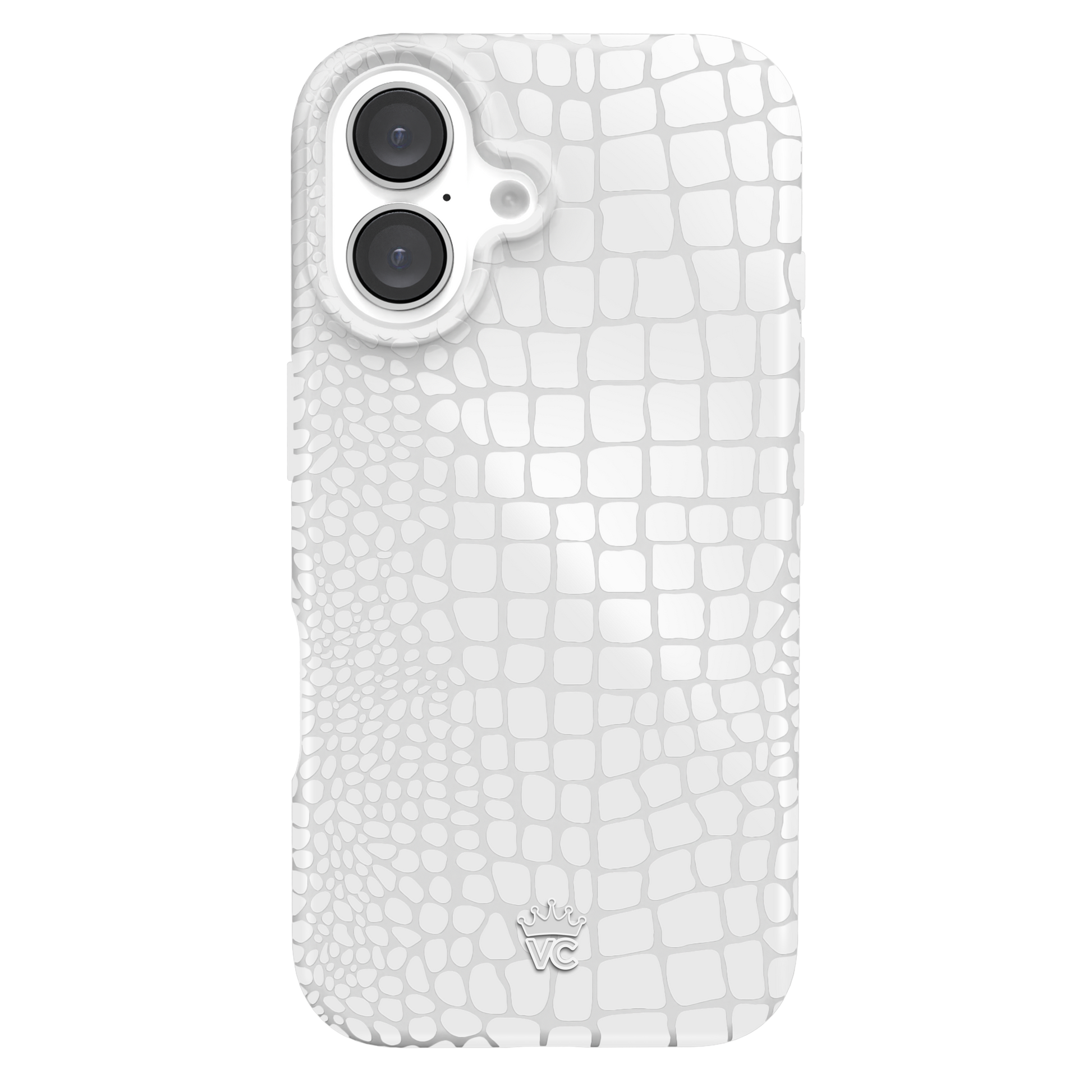 White Croc iPhone Case