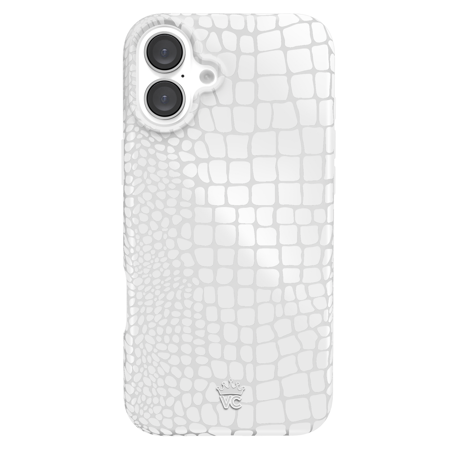 White Croc iPhone Case