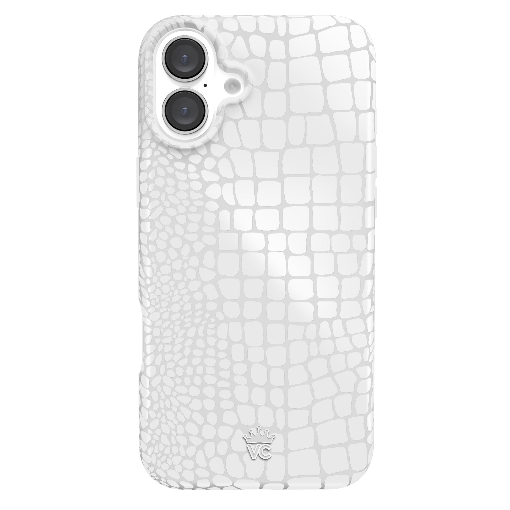 White Croc iPhone Case