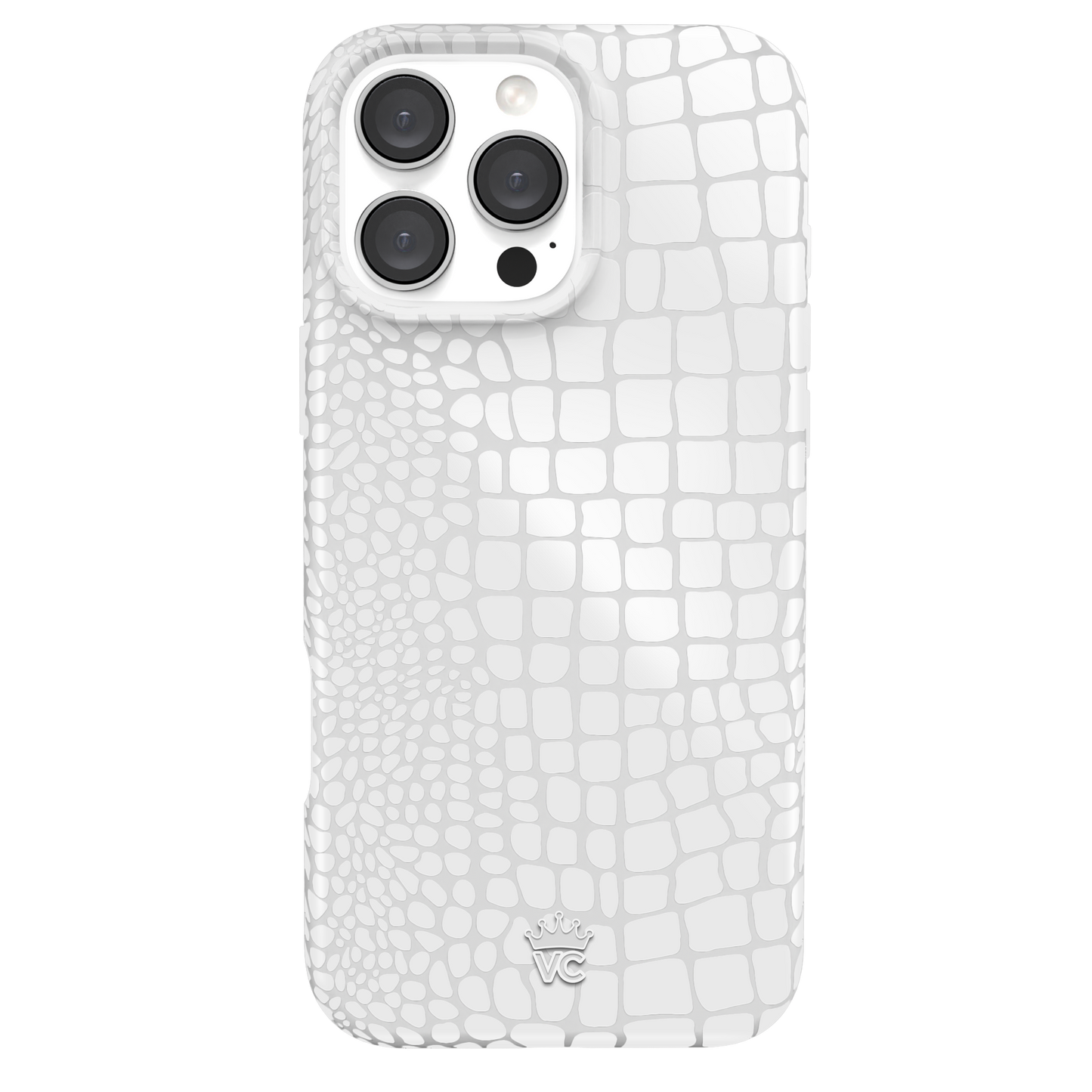 White Croc iPhone Case