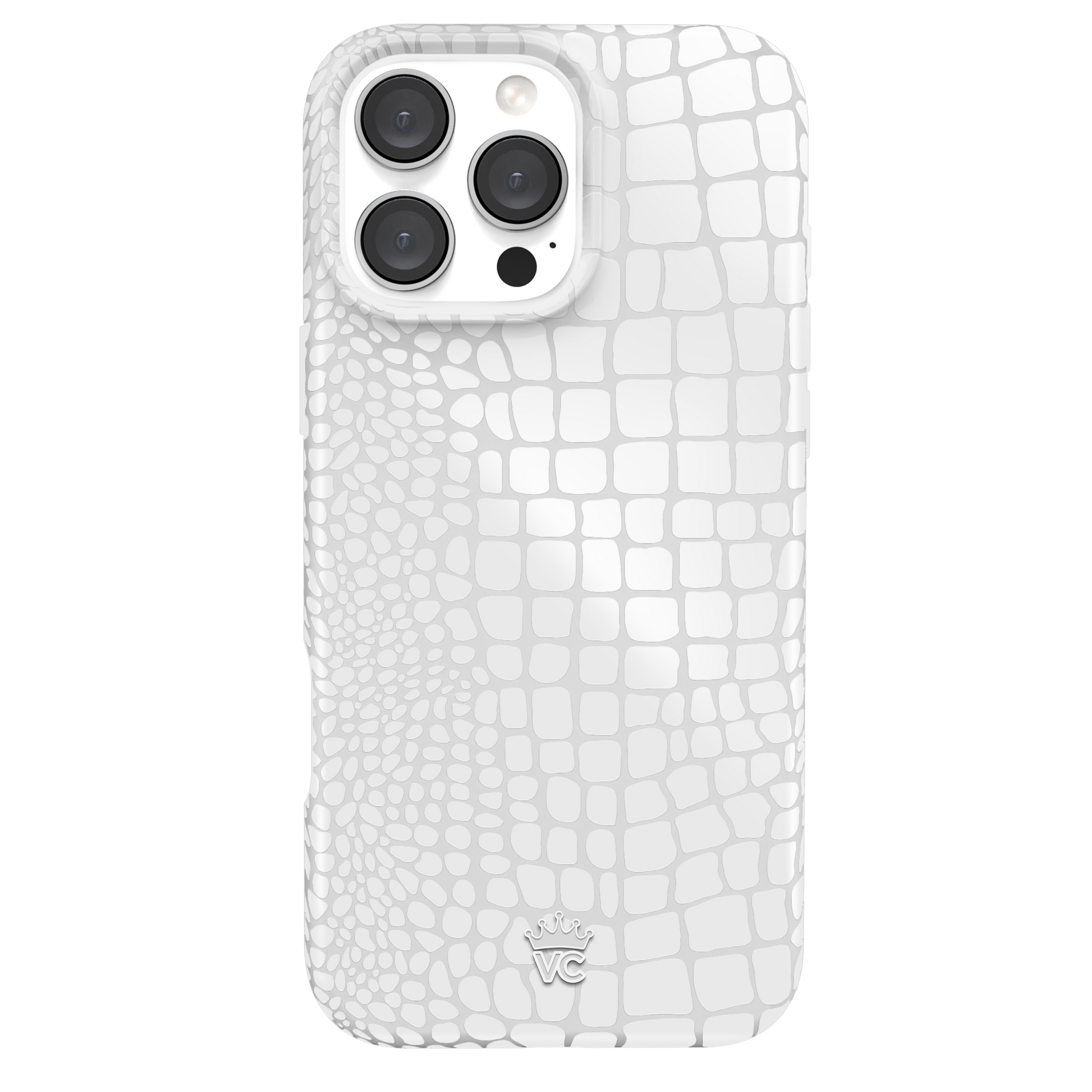 White Croc iPhone Case