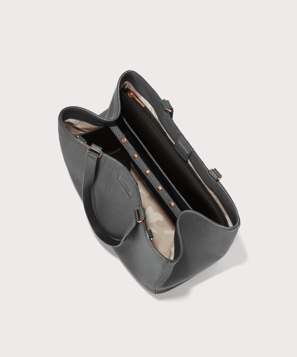 Allyn Tote in Graphite, Large