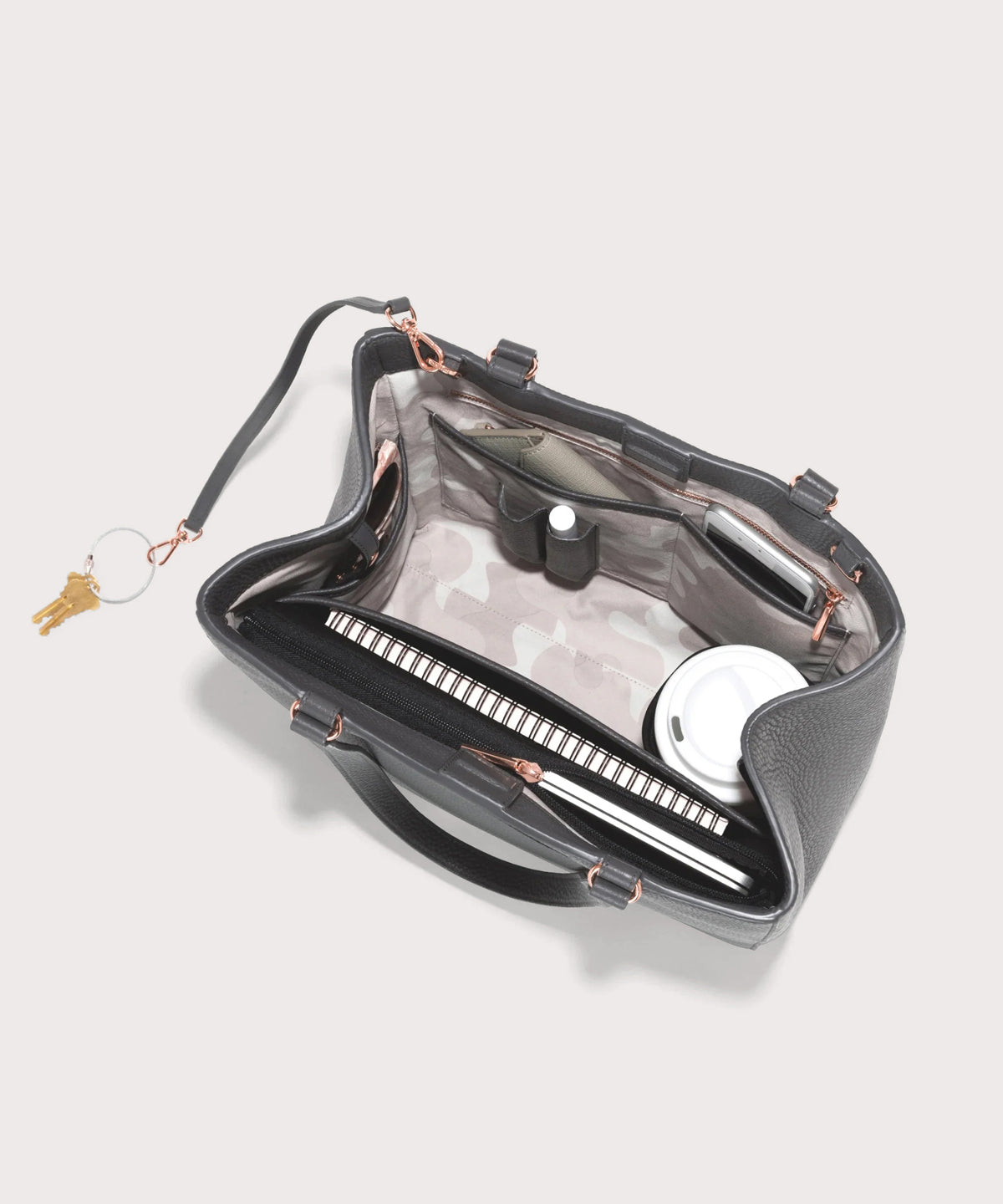 Allyn Tote in Graphite, Medium