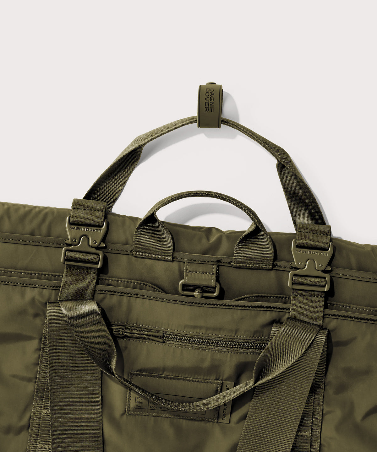 Capri Garment Bag in Dark Moss