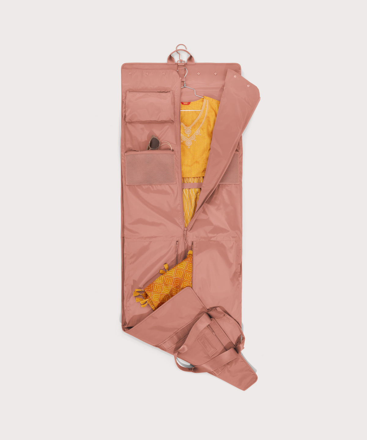 Capri Garment Bag in Warm Dust