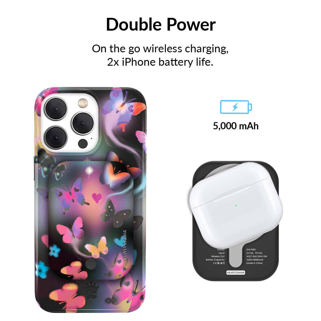 Aurora Butterfly MagSafe Battery Power Pack