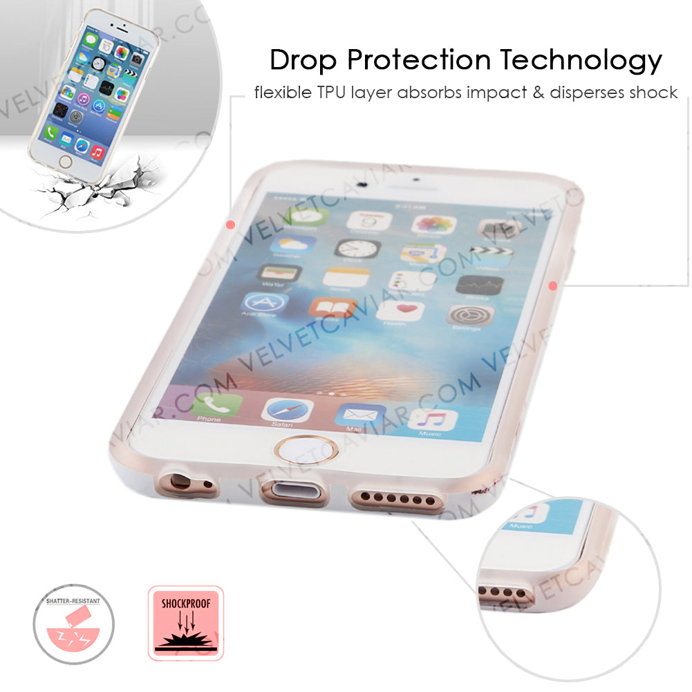 White & Gray Marble iPhone Case