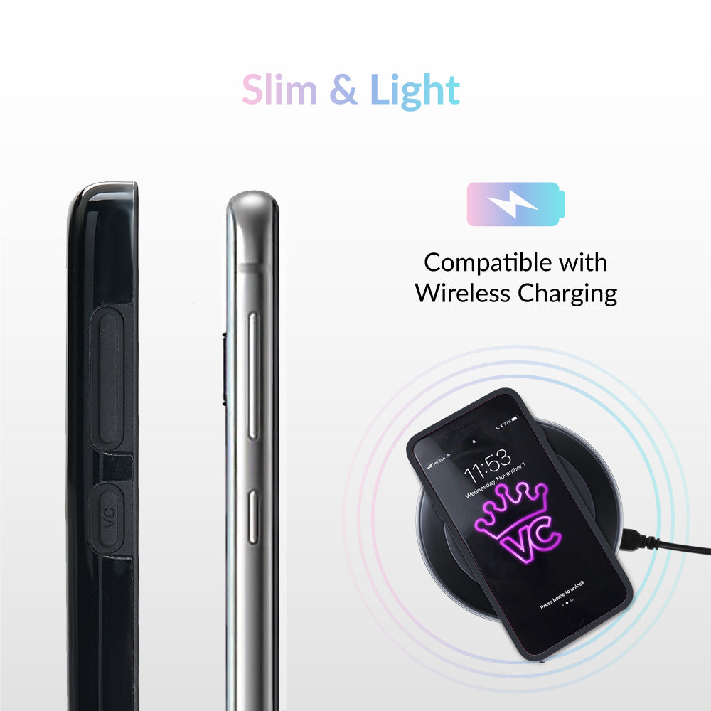 Blue Chrome Flames Samsung Galaxy Case