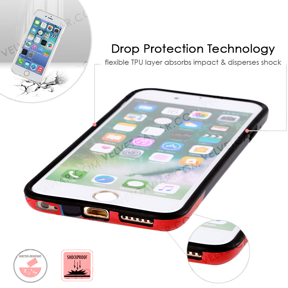 Blue Chrome Flames iPhone Case