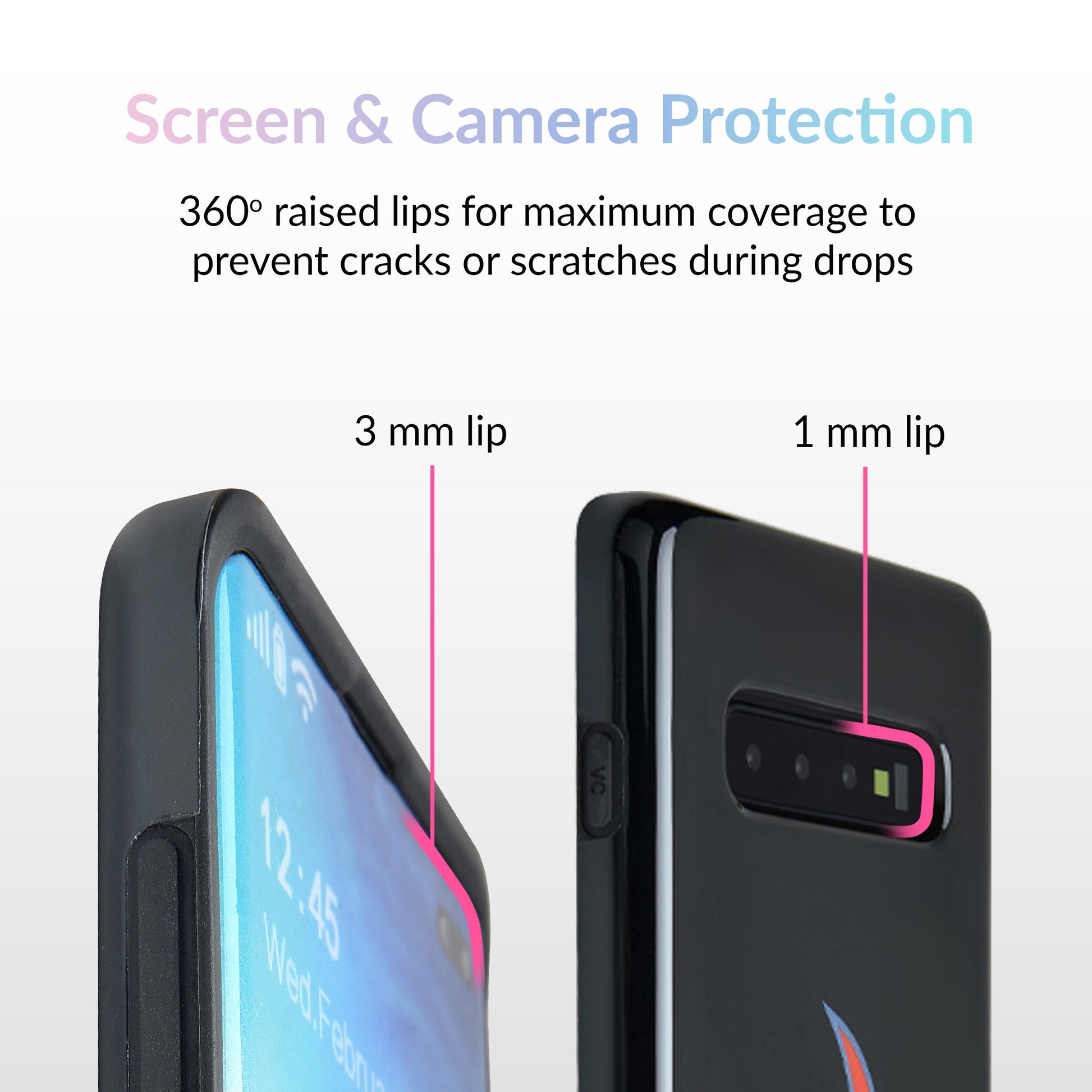 Blue Chrome Flames Samsung Galaxy Case