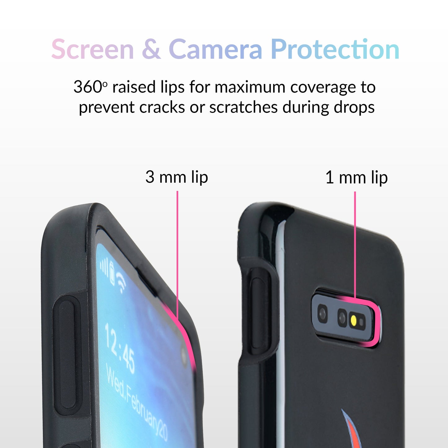 Blue Chrome Flames Samsung Galaxy Case