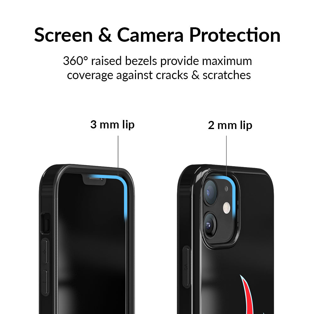 Blue Chrome Flames iPhone Case