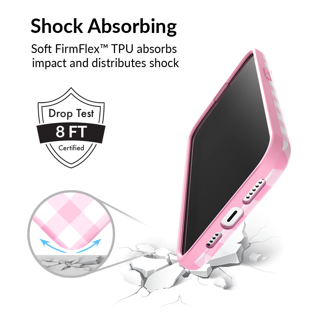 Baby Pink Gingham iPhone Case