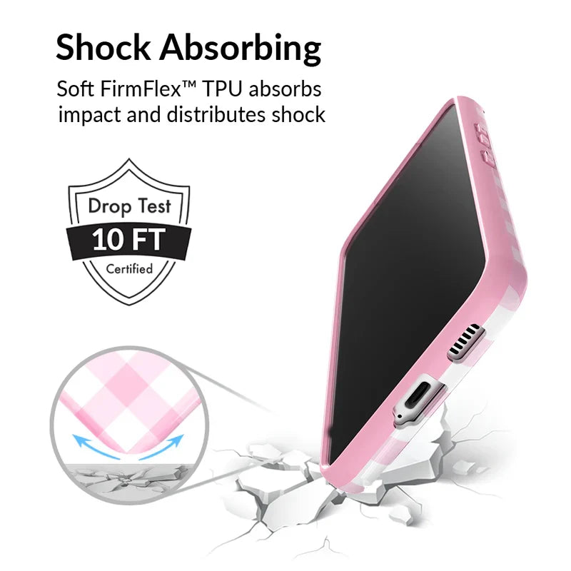 Baby Pink Gingham Samsung Case