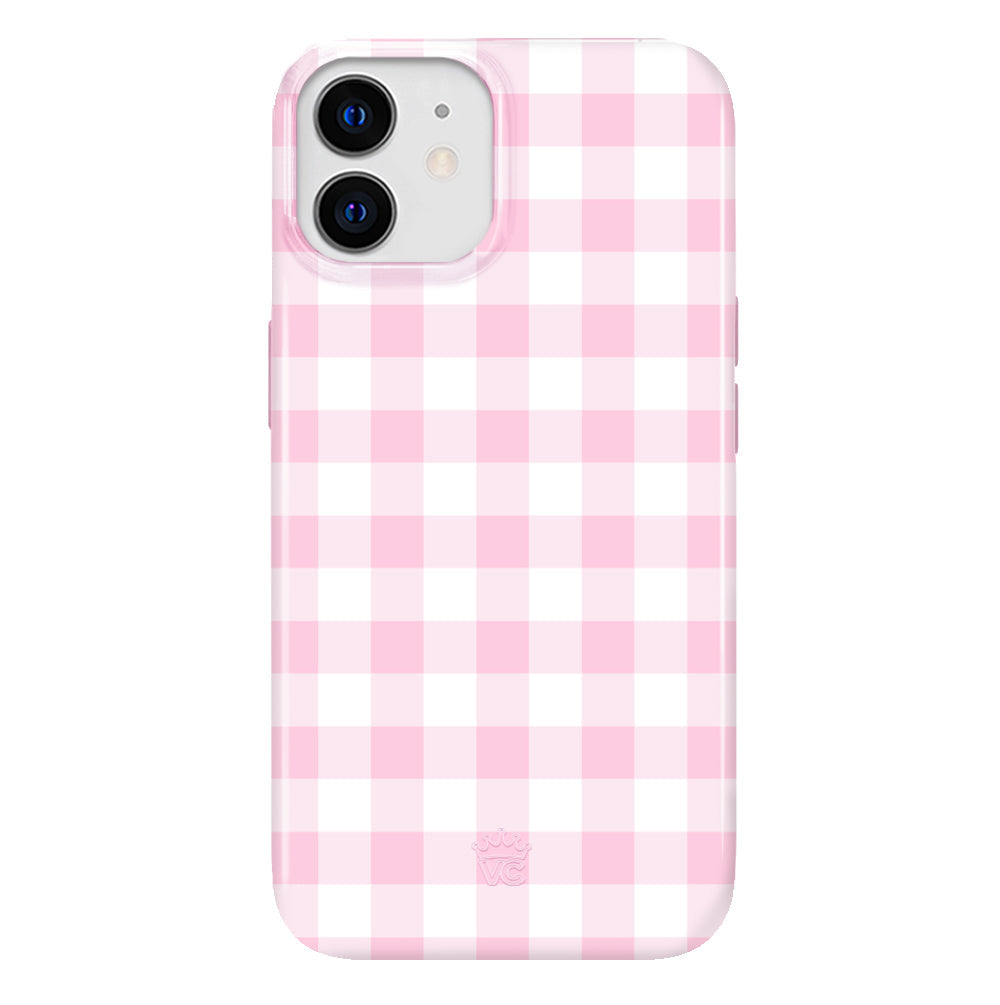 Baby Pink Gingham iPhone Case