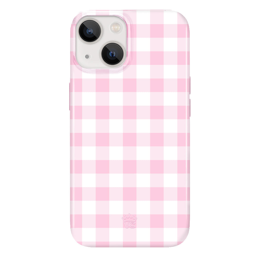Baby Pink Gingham iPhone Case