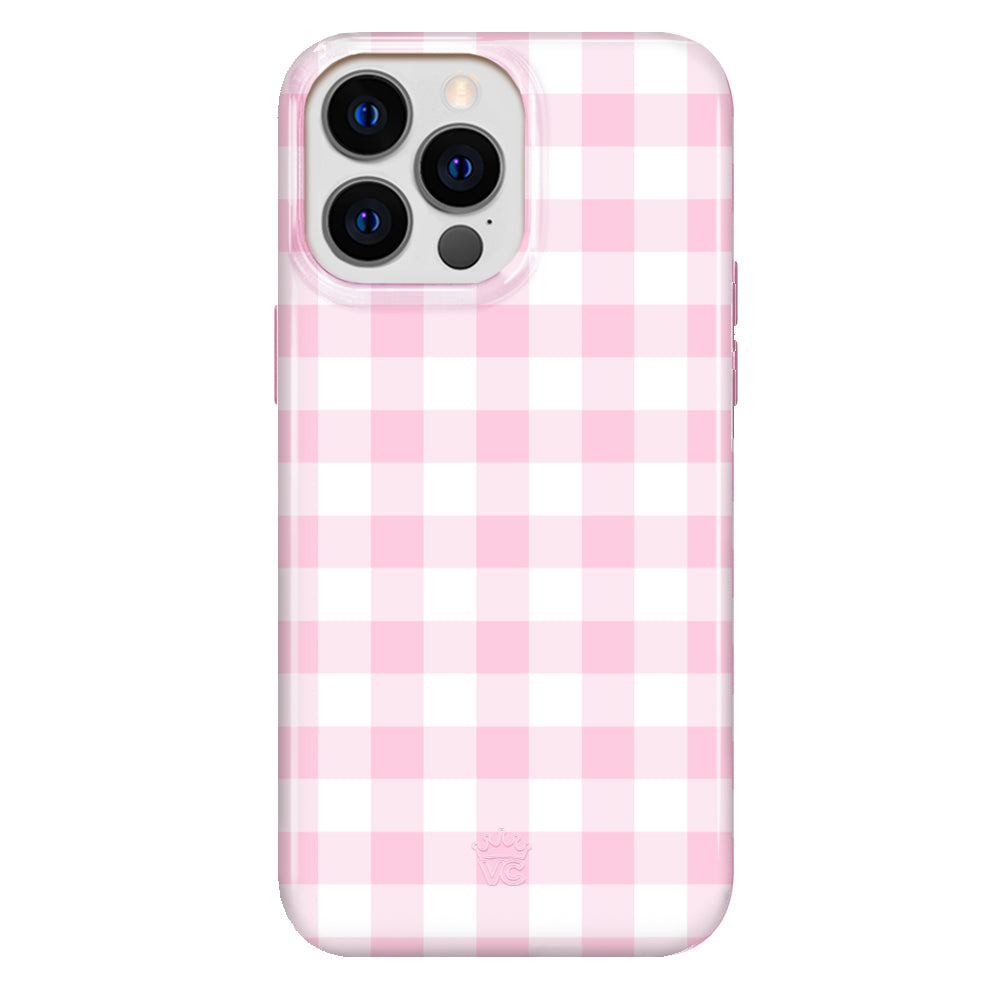 Baby Pink Gingham iPhone Case