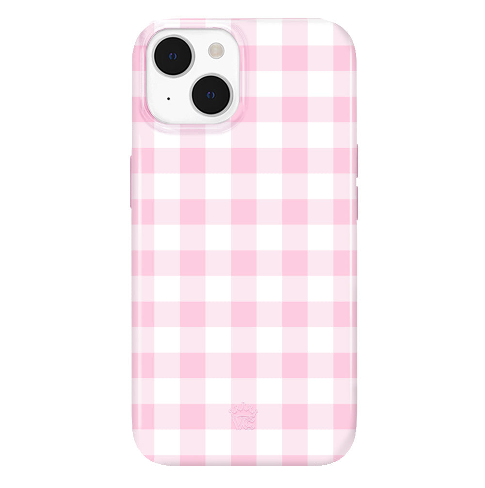 Baby Pink Gingham iPhone Case