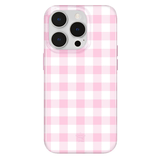 Baby Pink Gingham iPhone Case