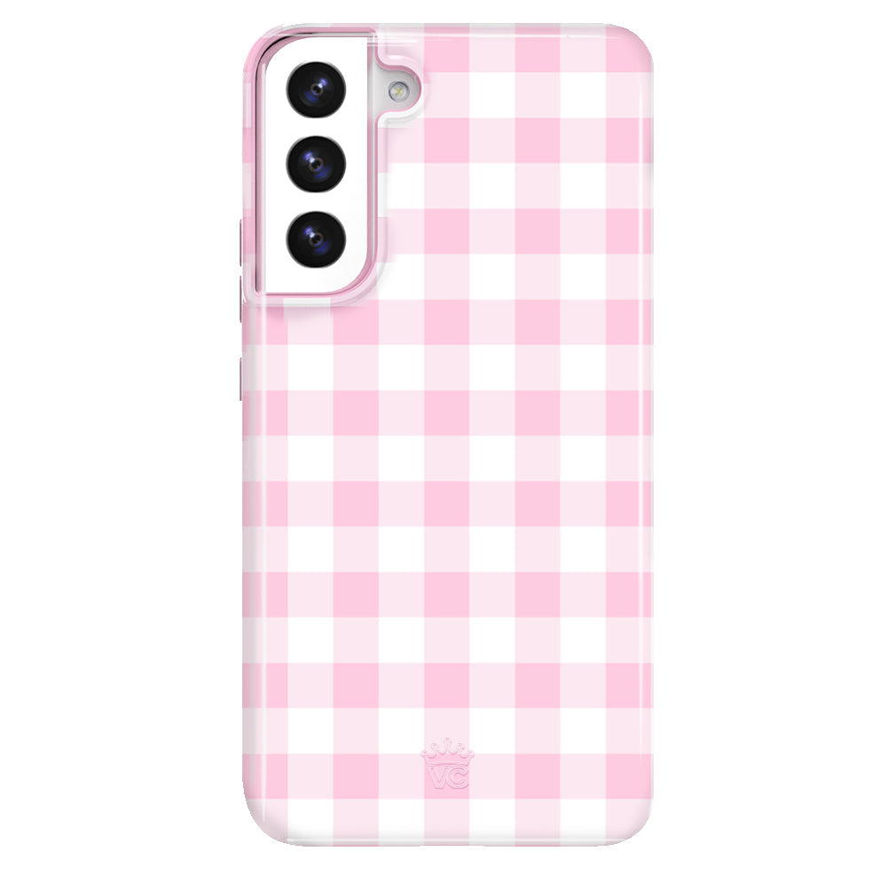 Baby Pink Gingham Samsung Case