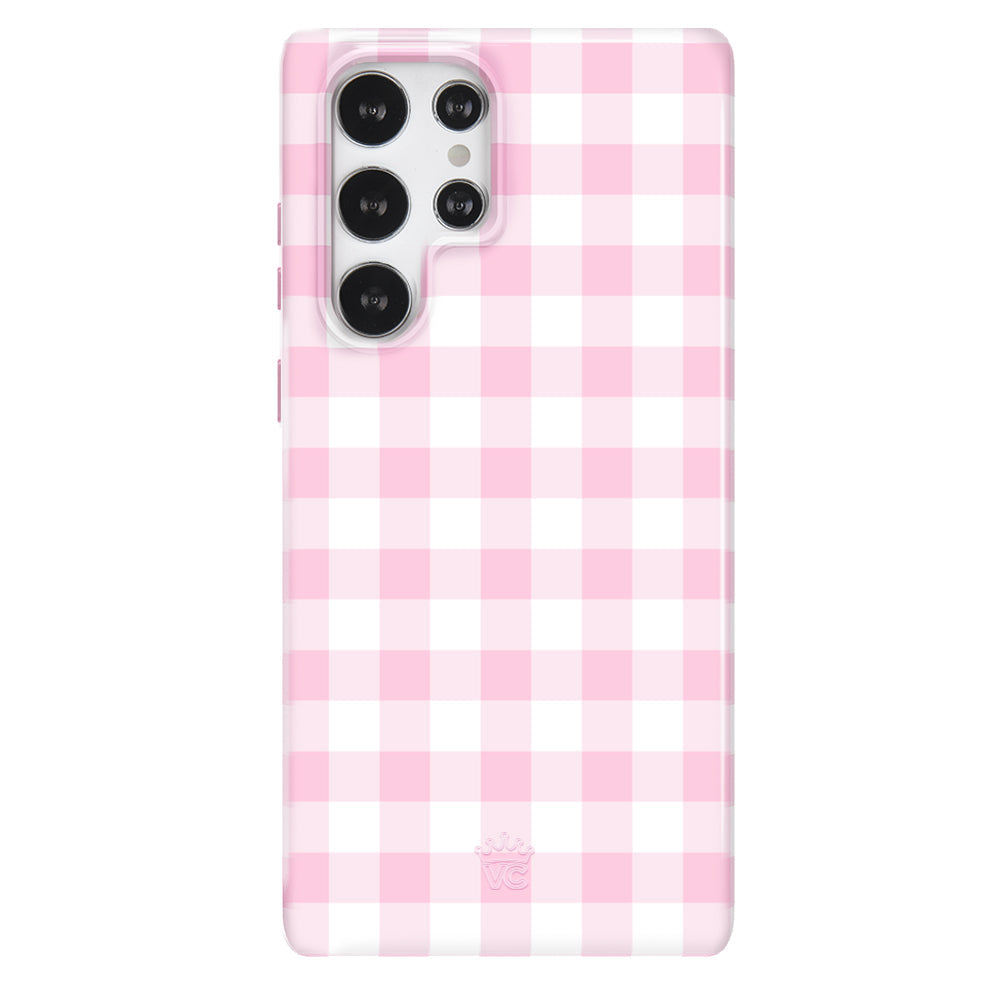 Baby Pink Gingham Samsung Case