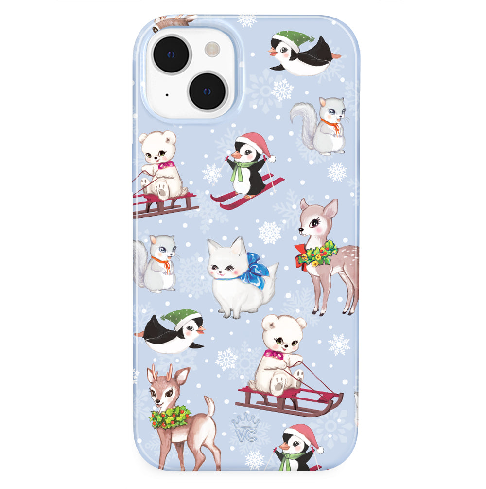Winter Wonderland Baby Animals iPhone Case