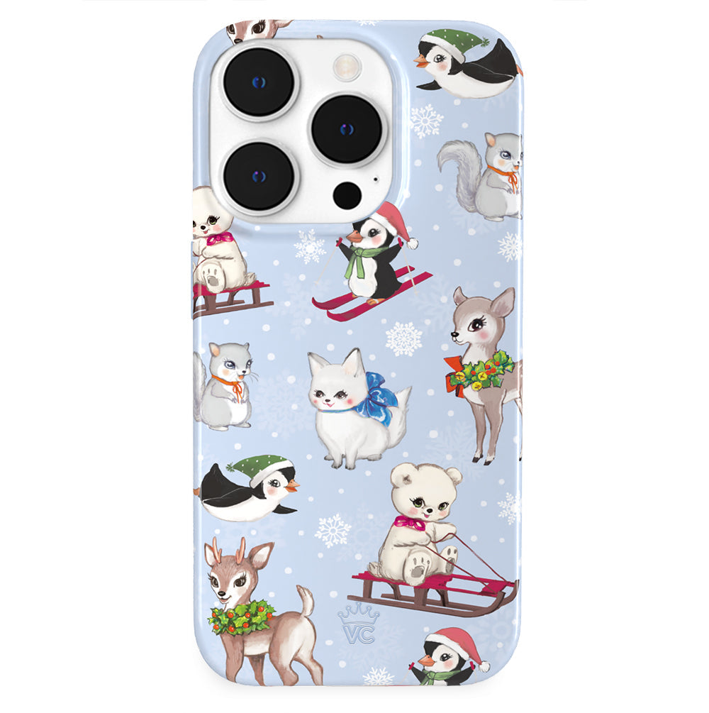 Winter Wonderland Baby Animals iPhone Case