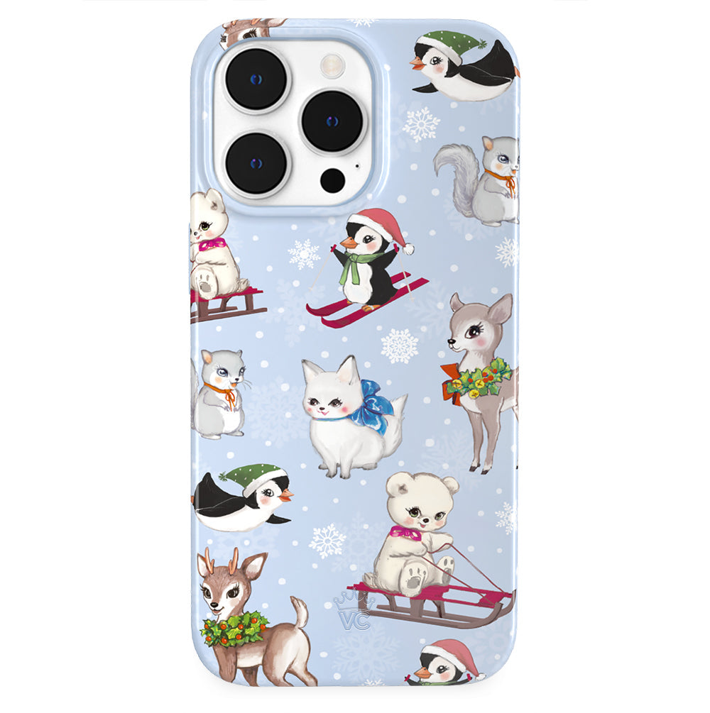 Winter Wonderland Baby Animals iPhone Case
