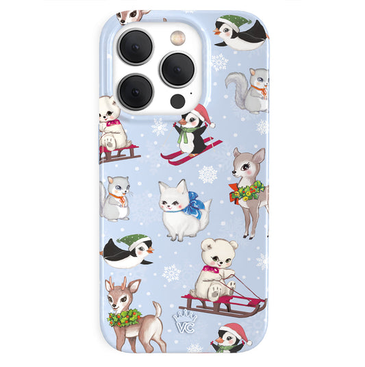 Winter Wonderland Baby Animals iPhone Case