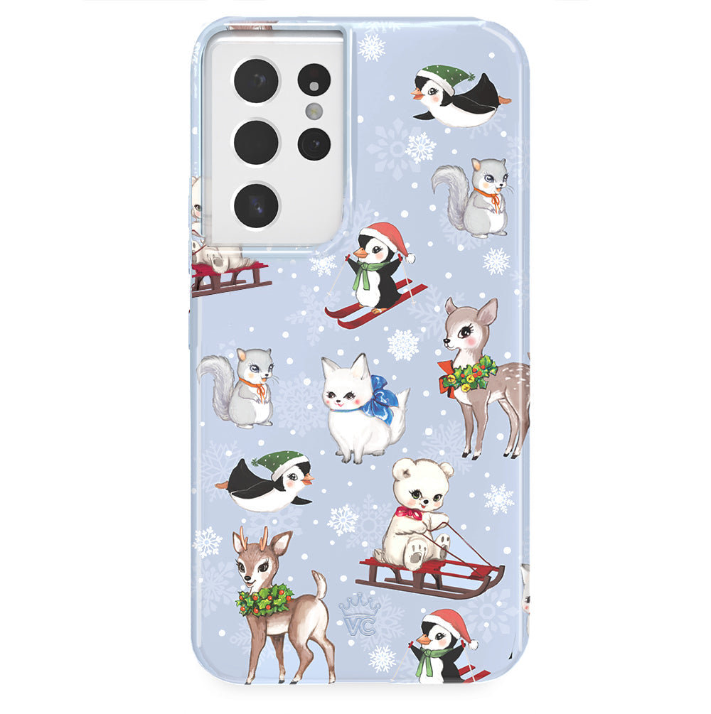 Winter Wonderland Baby Animals Samsung Case
