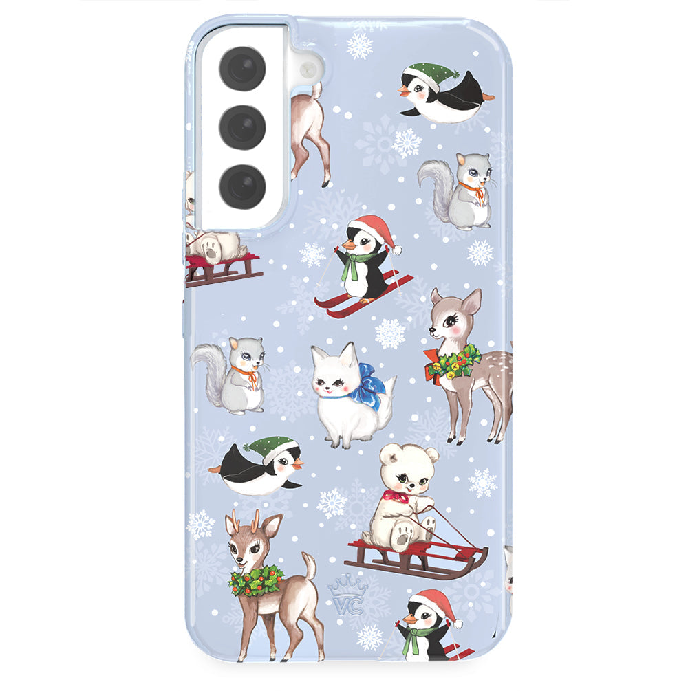Winter Wonderland Baby Animals Samsung Case