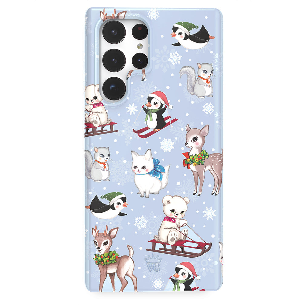 Winter Wonderland Baby Animals Samsung Case