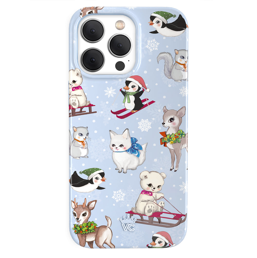 Winter Wonderland Baby Animals iPhone Case