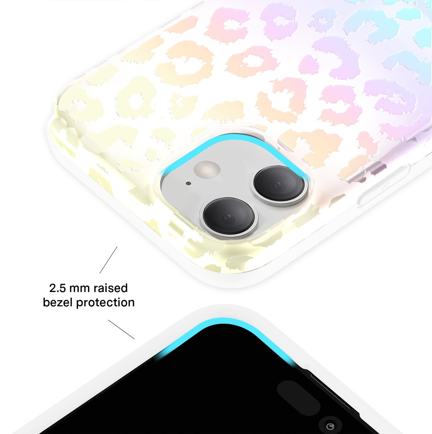 White Opal Leopard iPhone Case