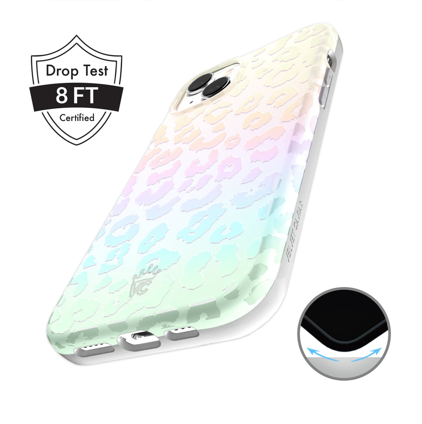 White Opal Leopard iPhone Case