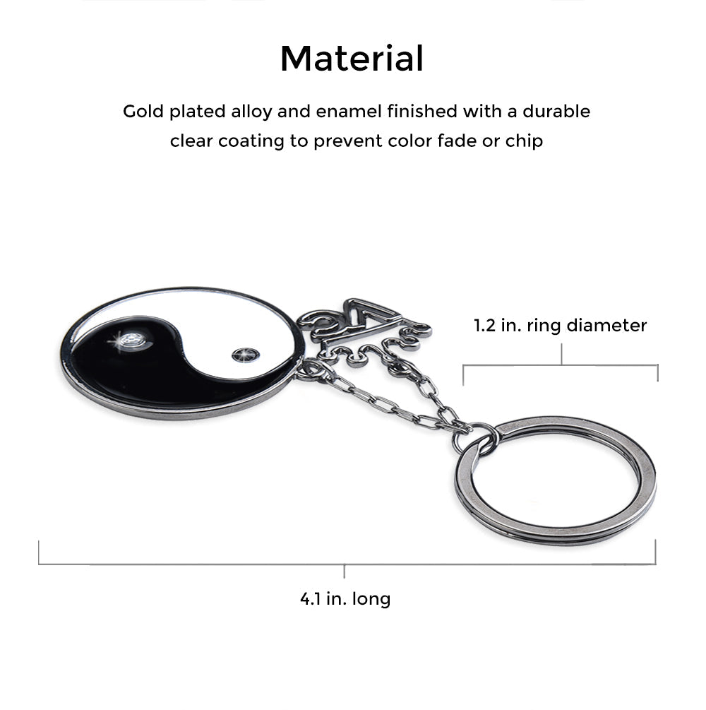 Yin Yang Keychain