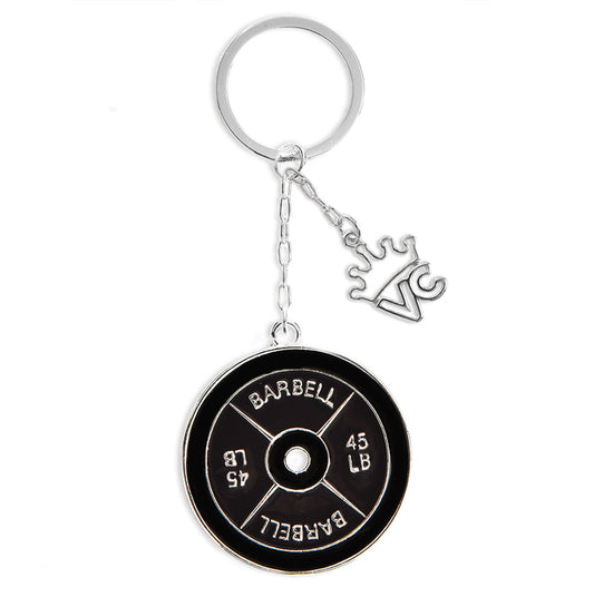 Barbell Keychain