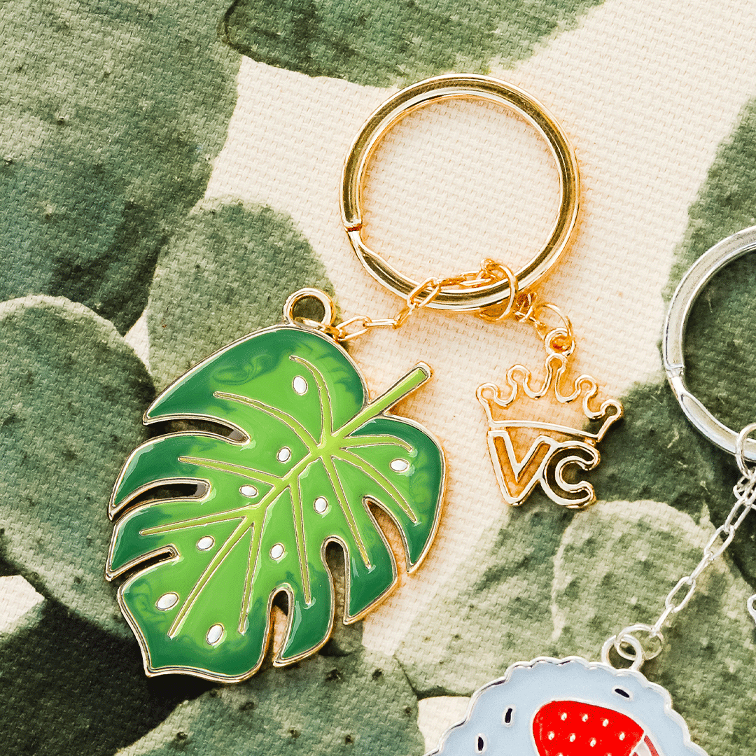 Banana Leaf Keychain