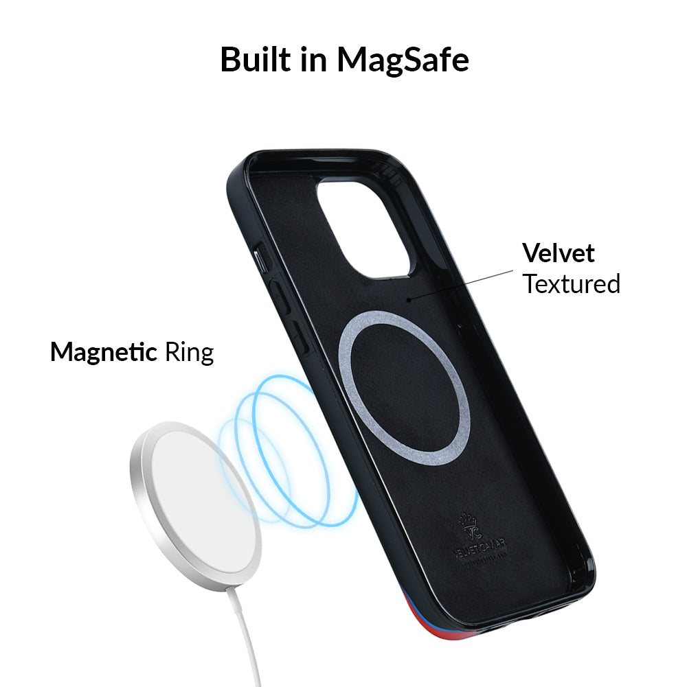 Blue Chrome Flames iPhone Case