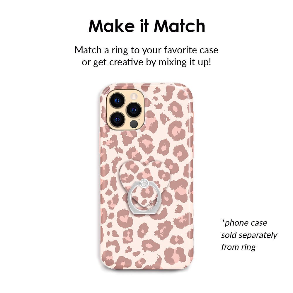 Blush Leopard Phone Ring