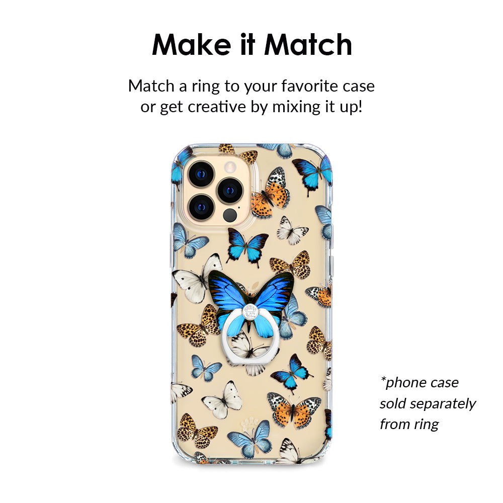 Blue Butterfly Phone Ring