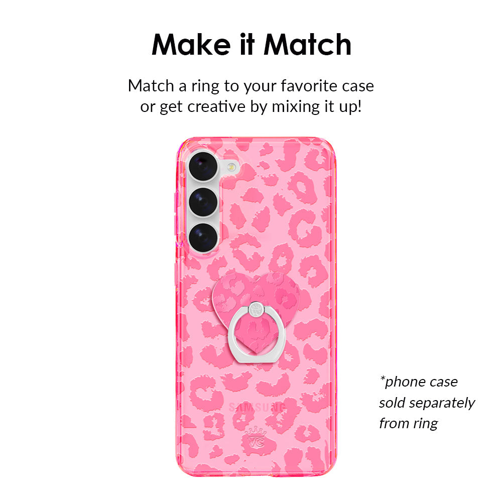Candy Pink Leopard Phone Ring