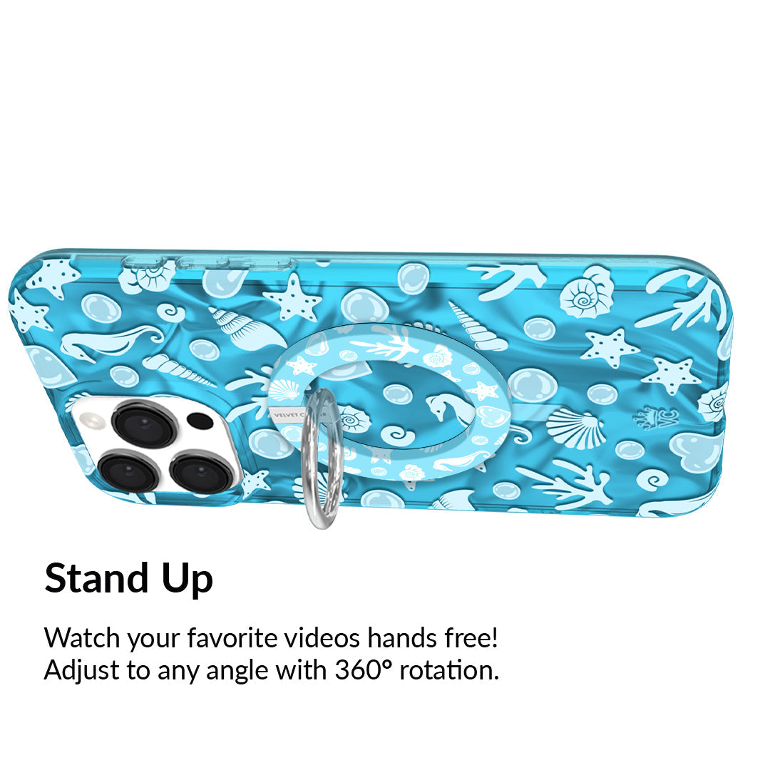 Aquamarine Holo MagSafe Grip Ring