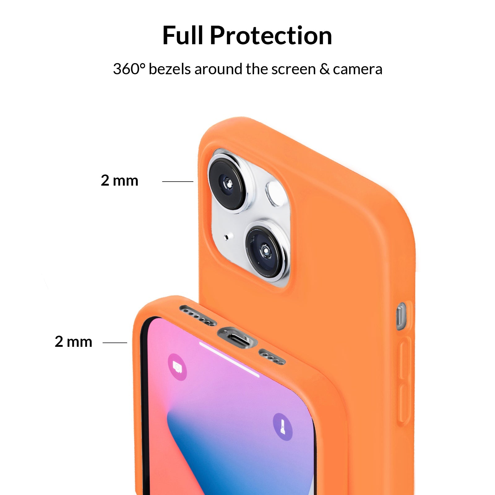 Bright Orange Silicone iPhone Case